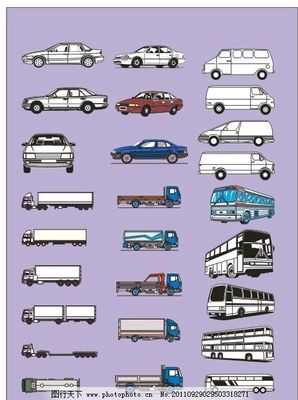 專業(yè)車輛矢量圖庫 從轎車到專用車輛的全面設(shè)計資源